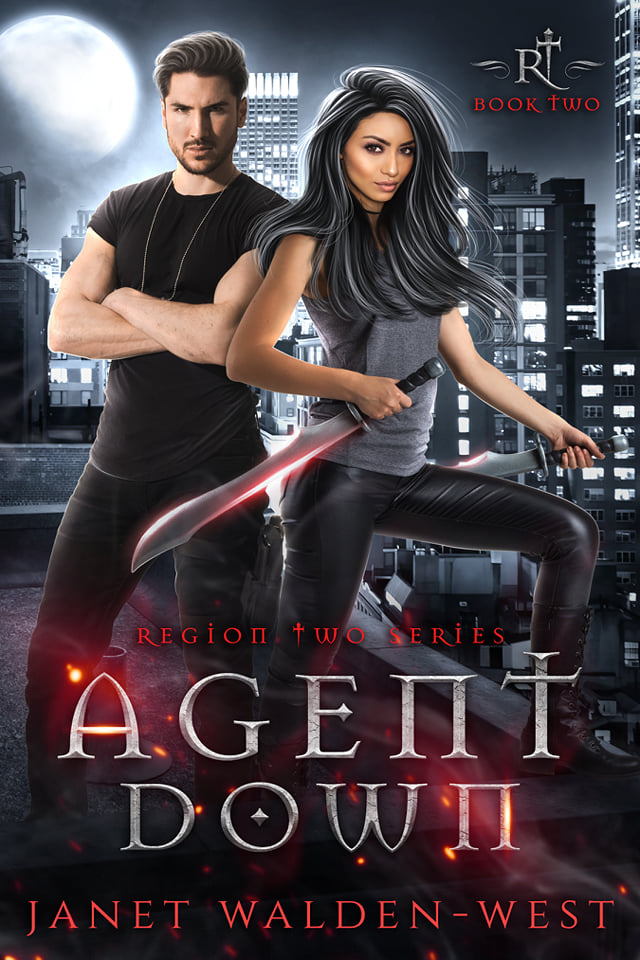 Agent Down Book Cover by Janet Walden-West with link to the book on Amazon.